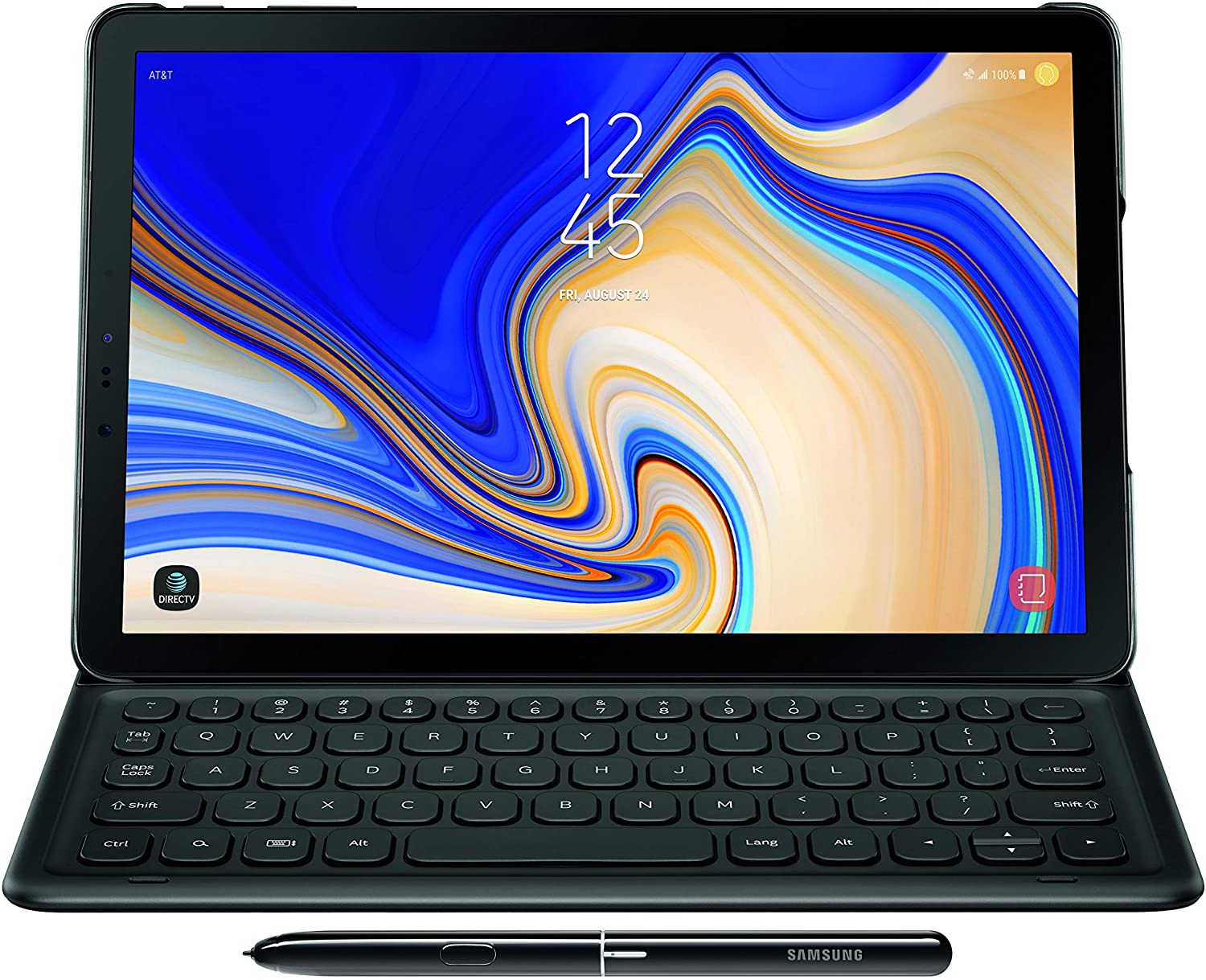 Samsung Galaxy Tab S4 Book Cover Keyboard - Black (Certified Refurbished)