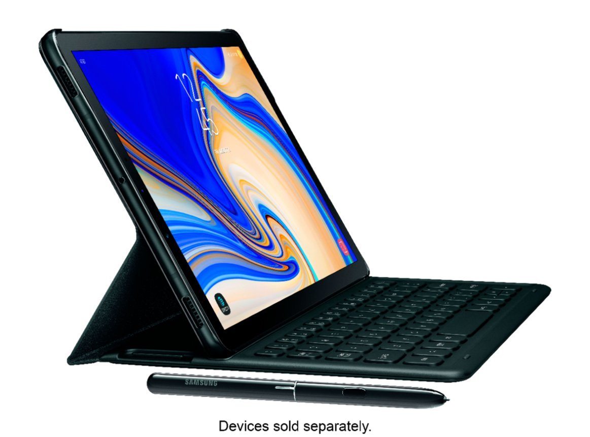 Samsung Galaxy Tab S4 Book Cover Keyboard - Black (Certified Refurbished)