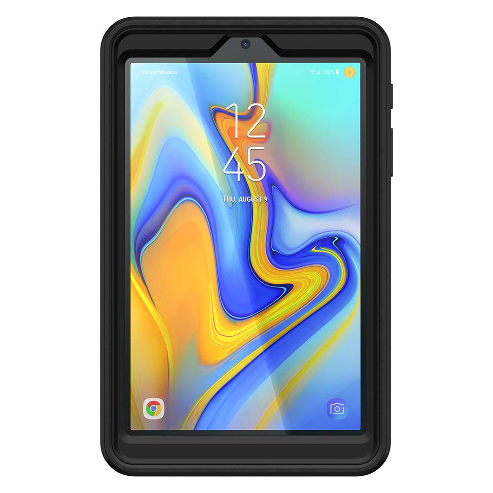 OtterBox DEFENDER SERIES Case &amp; Stand for Samsung Galaxy Tab A 8.0 2018 - Black (New)