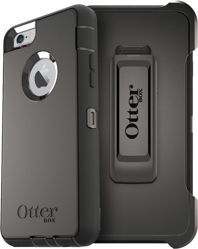 OtterBox DEFENDER SERIES Case & Holster for Apple iPhone 6 Plus/6S Plus - Black (Certified Refurbished)