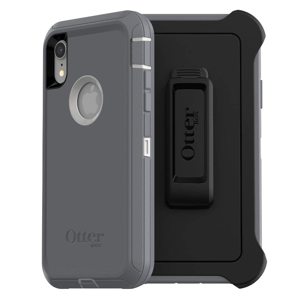 OtterBox DEFENDER SERIES Case & Holster for Apple iPhone XR - Glacier (Certified Refurbished)