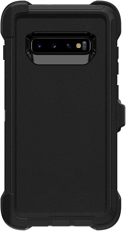 OtterBox DEFENDER SERIES Case &amp; Holster for Samsung Galaxy S10 - Black (Certified Refurbished)