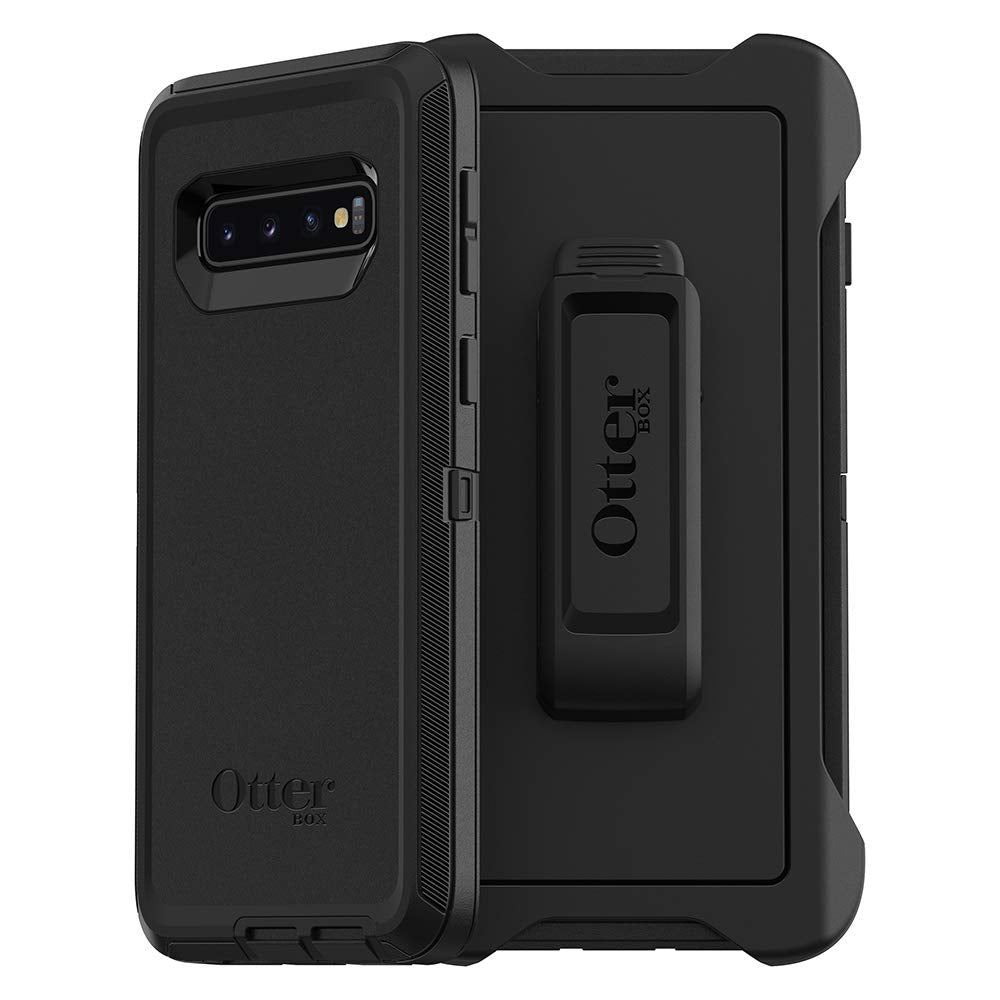 OtterBox DEFENDER SERIES Case for Samsung Galaxy S10 - Black (Certified Refurbished)