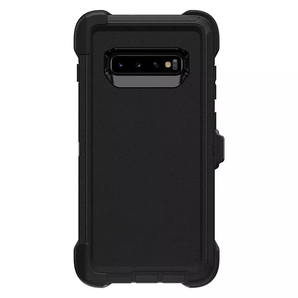 OtterBox DEFENDER SERIES Case &amp; Holster for Galaxy S10 Plus (ONLY) - Black (Certified Refurbished)