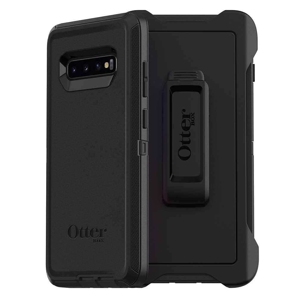 OtterBox DEFENDER SERIES Case for Samsung Galaxy S10+ - Black (Certified Refurbished)