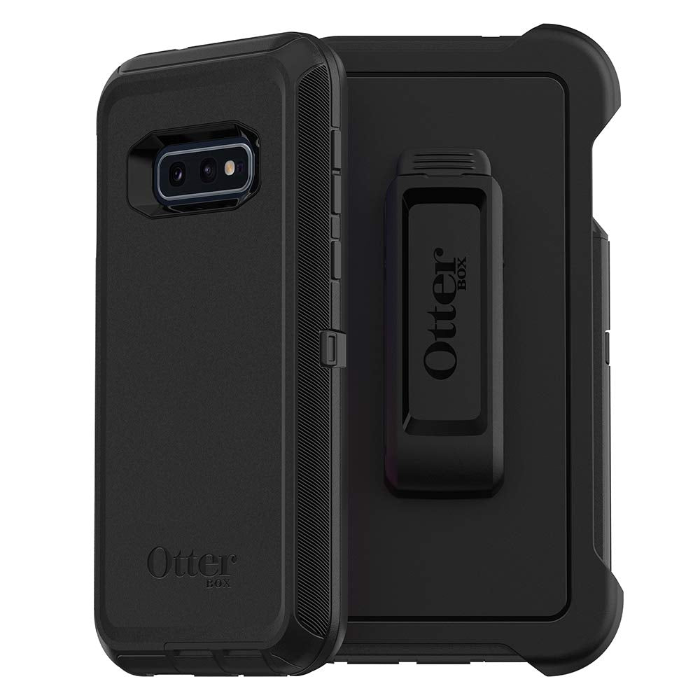 OtterBox DEFENDER SERIES Case &amp; Holster for Samsung Galaxy S10E - Black (Certified Refurbished)