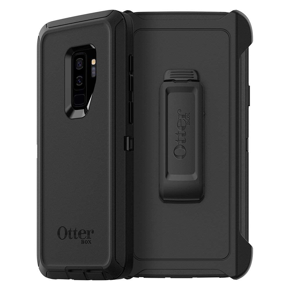 OtterBox DEFENDER SERIES Case &amp; Holster for Samsung Galaxy S9+ Plus - Black (Certified Refurbished)