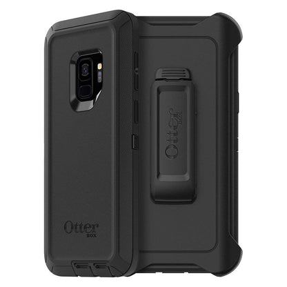 OtterBox DEFENDER SERIES Case &amp; Holster for Galaxy S9 (ONLY) - Black (Certified Refurbished)