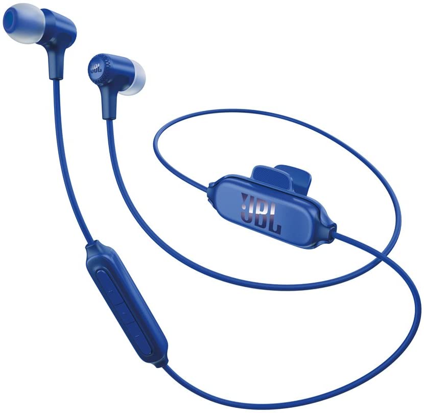 JBL E25BT Portable Wireless Bluetooth In-Ear Headphones - Blue (Certified Refurbished)