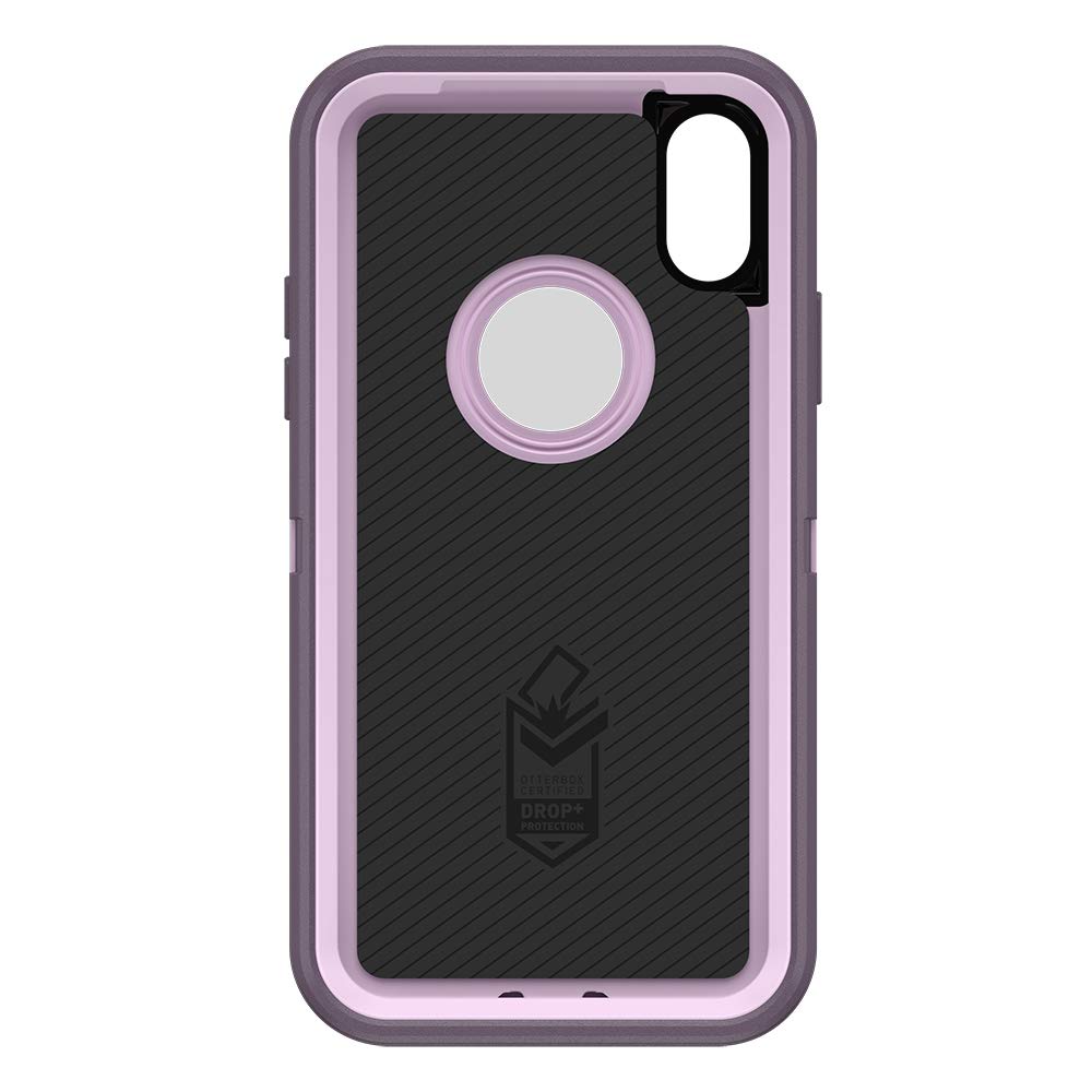 OtterBox DEFENDER SERIES Case &amp; Holster for iPhone X / XS (ONLY) - Purple Nebula (Certified Refurbished)