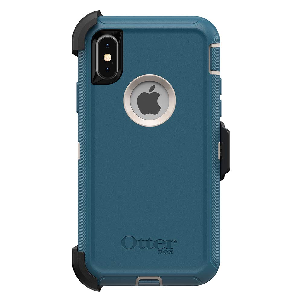 OtterBox DEFENDER SERIES Case &amp; Holster for Apple iPhone X - Big Sur (Certified Refurbished)