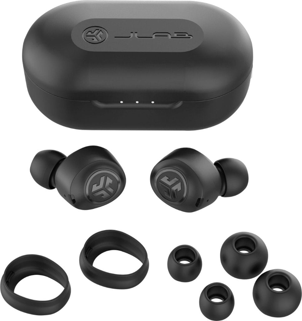 JLab Audio JBuds Air True Bluetooth Wireless In-Ear True Earphones - Black (Certified Refurbished)