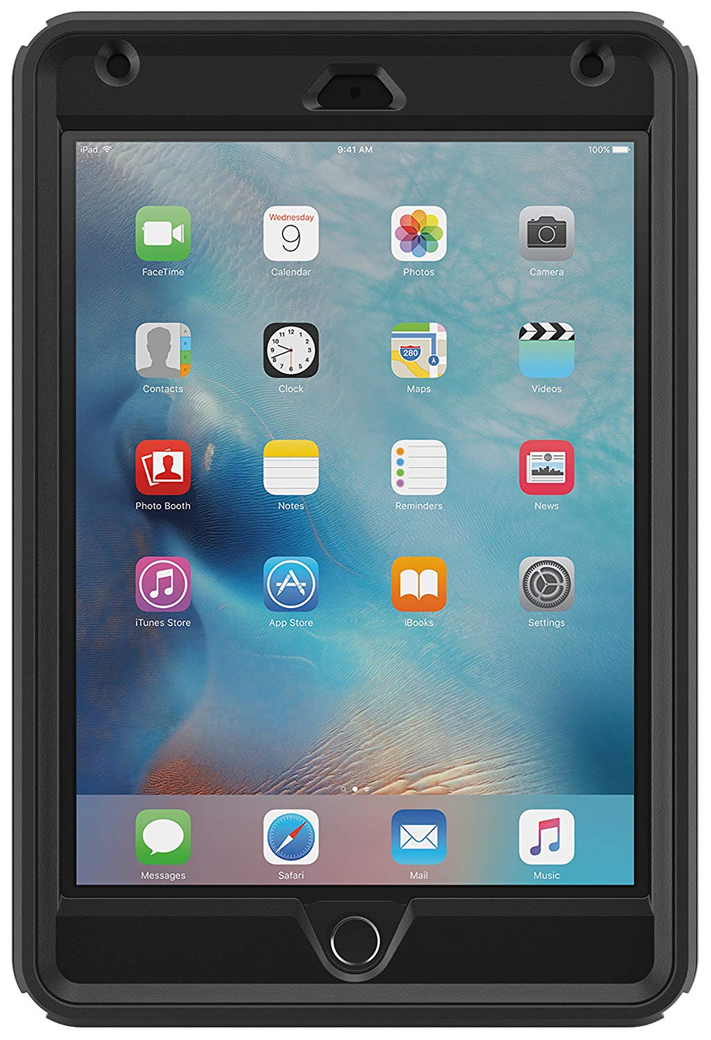 OtterBox DEFENDER SERIES Case & Stand for Apple iPad Mini 4 - Black (Certified Refurbished)