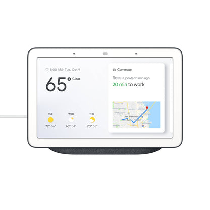 Google Nest Hub Smart Display with Google Assistant - Charcoal (Certified Refurbished)