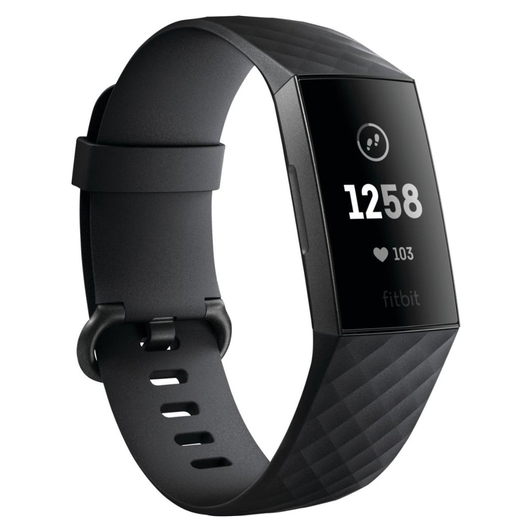 Fitbit Charge 3 Fitness Tracker - Black (Refurbished)