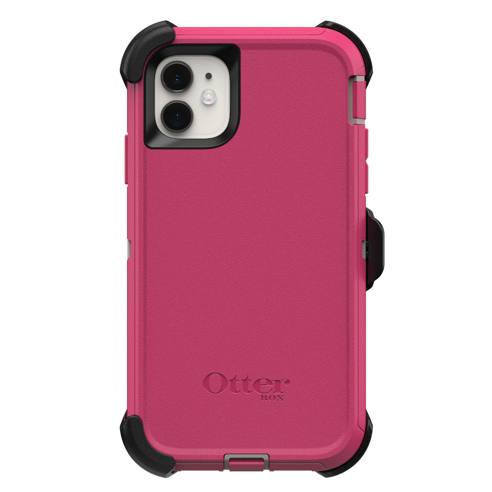 OtterBox DEFENDER SERIES Case &amp; Holster for Apple iPhone 11 - Lovebug Pink (Certified Refurbished)