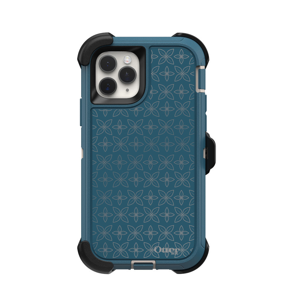 OtterBox DEFENDER SERIES Case and Holster for Apple iPhone 11 Pro - Petal Pusher (Certified Refurbished)