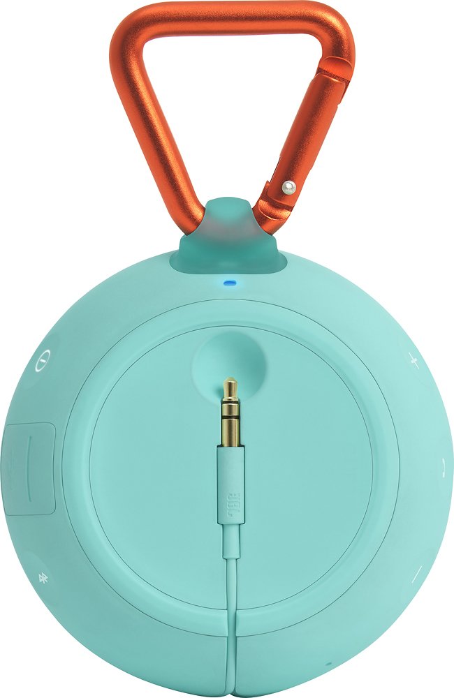JBL Clip 2 Waterproof Portable Wireless Bluetooth Speaker with Mic - Teal (Certified Refurbished)