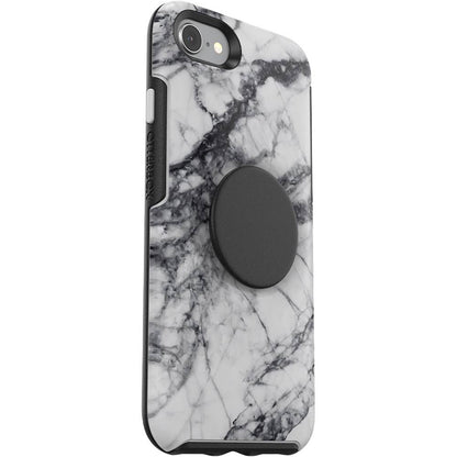OtterBox Otter+Pop SYMMETRY SERIES Case for Apple iPhone 7/8 - White Marble (Certified Refurbished)