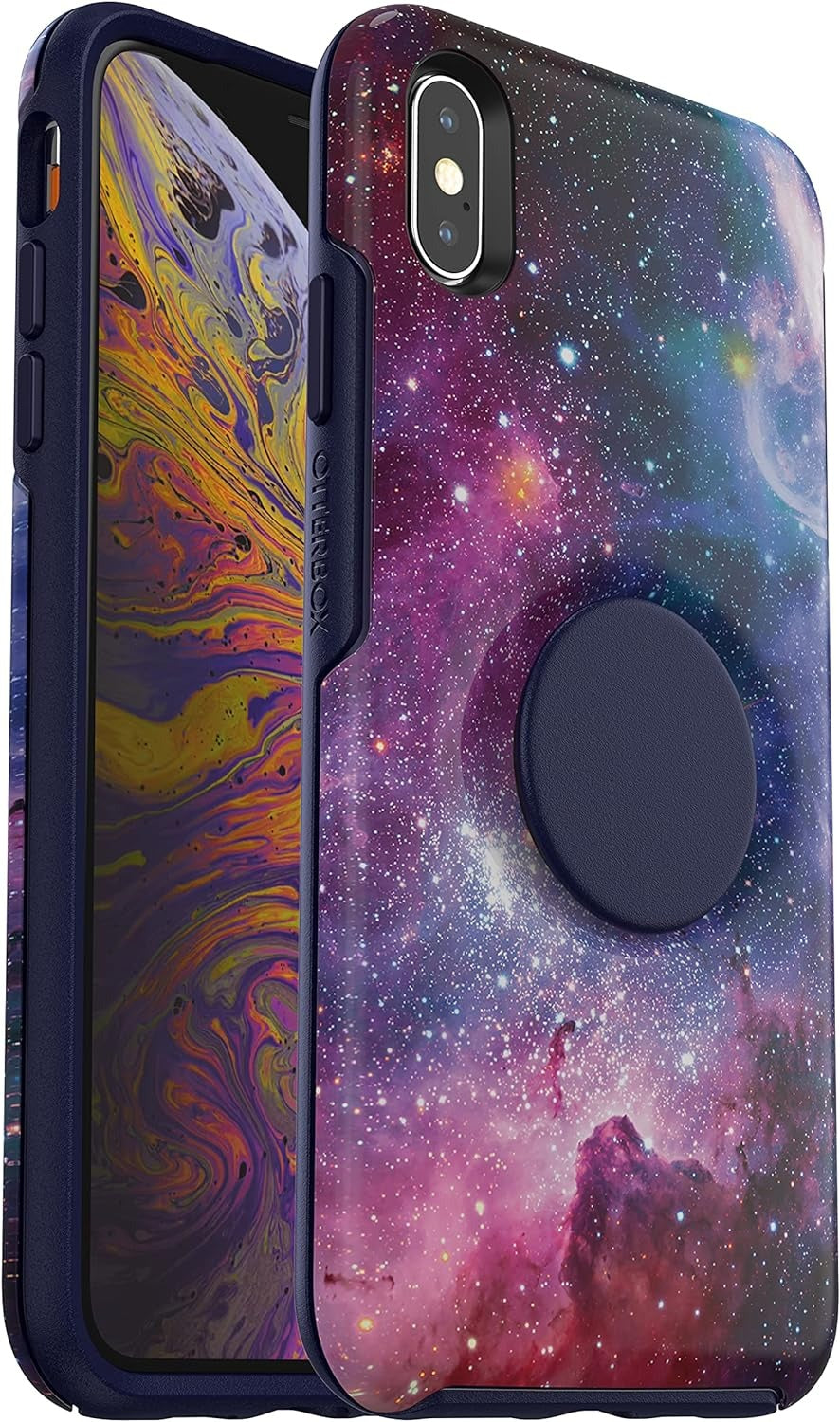 OtterBox Otter+Pop SYMMETRY SERIES Case for Apple iPhone X/XS - Blue Nebula (Certified Refurbished)
