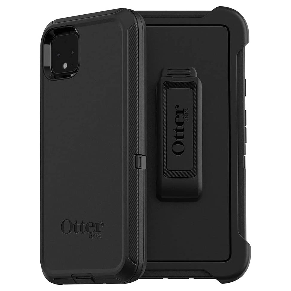 OtterBox DEFENDER SERIES Case &amp; Holster for Google Pixel 4 XL - Black (Certified Refurbished)