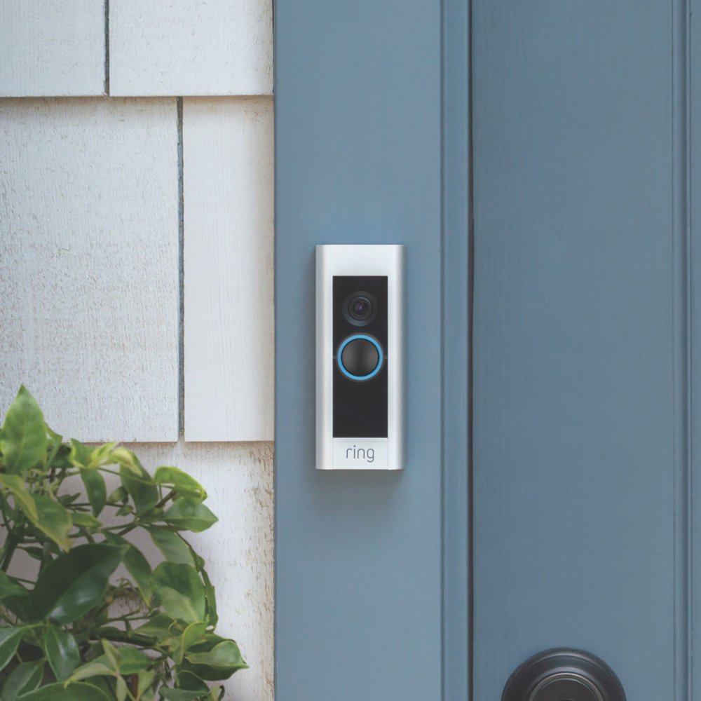 Ring Video Doorbell Pro with Built-in Alexa - Satin Nickel (Certified Refurbished)
