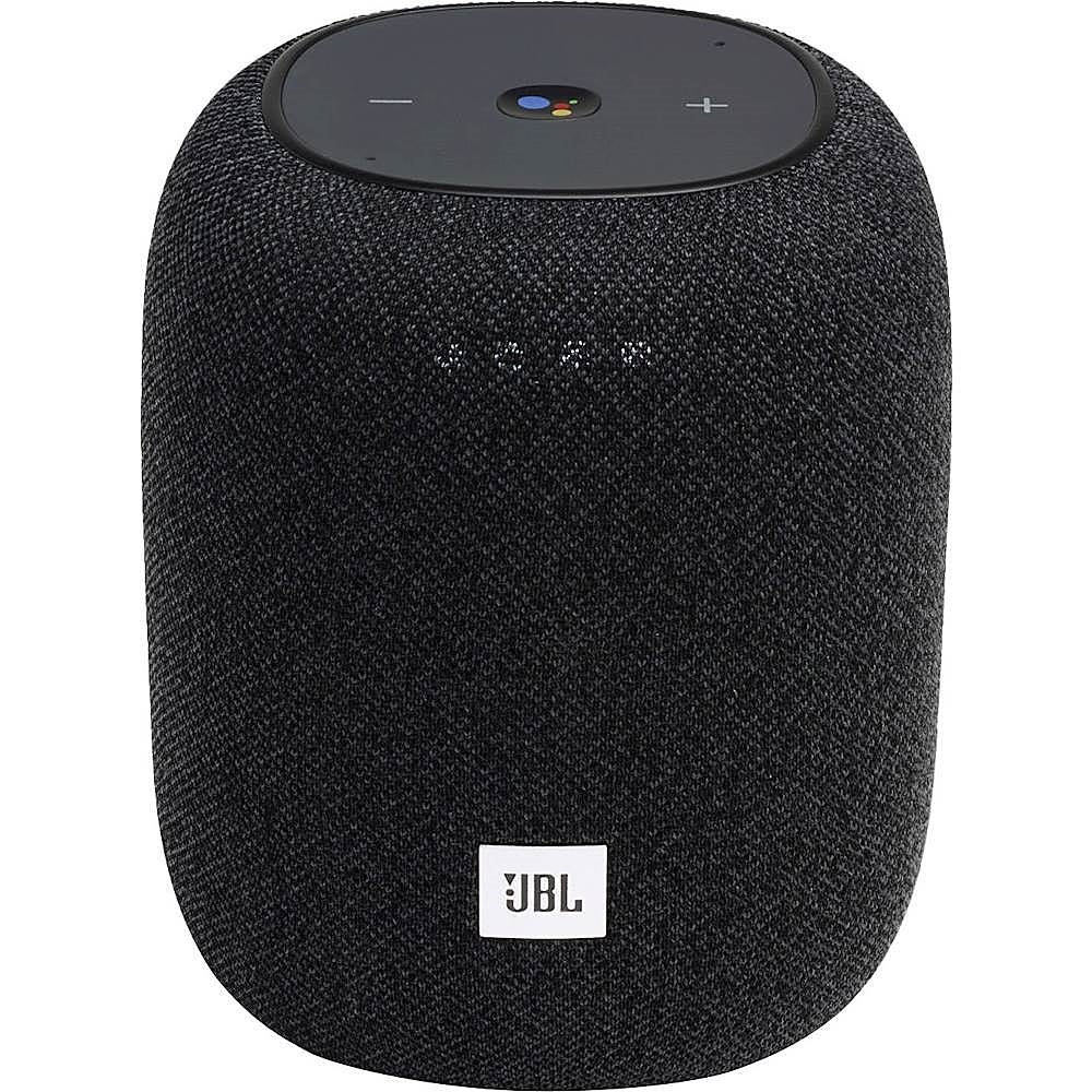 JBL Link Music Smart Wi-Fi and Bluetooth Speaker with Google Assistant - Black (Certified Refurbished)