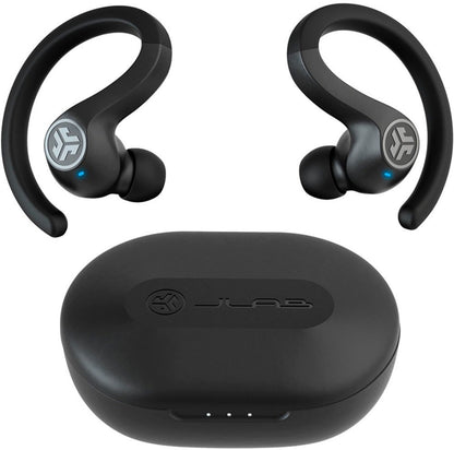 JLab Audio JBuds Air Sport True Wireless Bluetooth Earbuds+Charging Case - Black (Certified Refurbished)