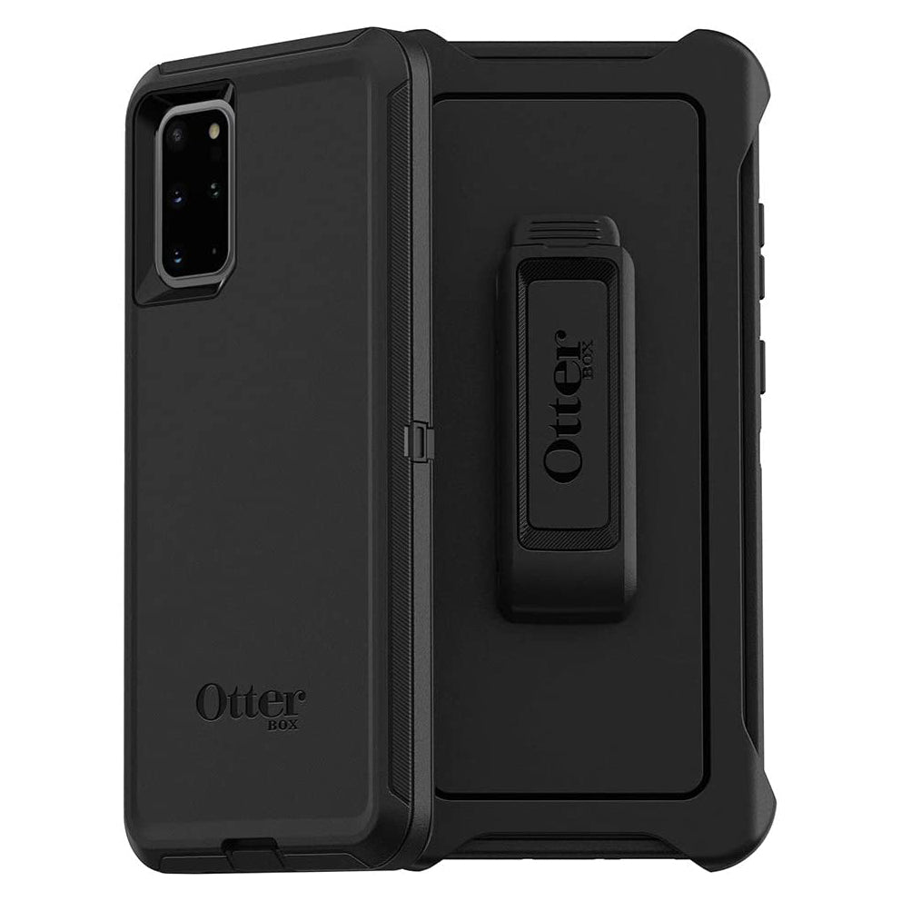 OtterBox DEFENDER SERIES Case &amp; Holster for Samsung Galaxy S20+/S20+5G - Black (Certified Refurbished)