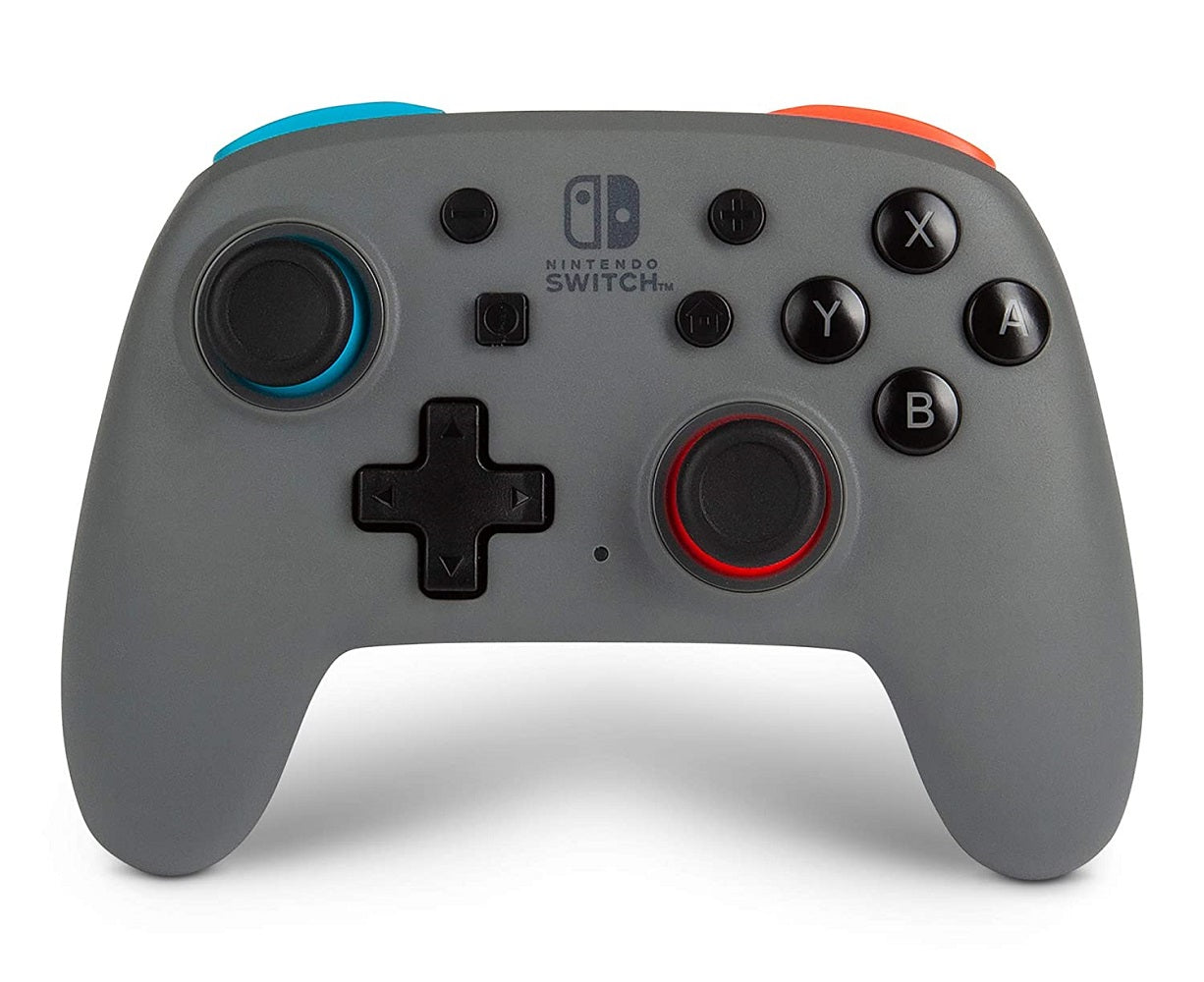 PowerA Nano Enhanced Wireless Controller for Nintendo Switch - Grey-Neon (Certified Refurbished)