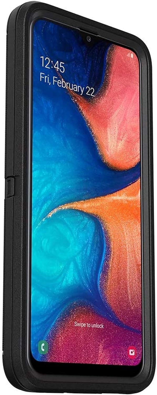 OtterBox DEFENDER SERIES Case &amp; Holster for Samsung Galaxy A20 - Black (Certified Refurbished)