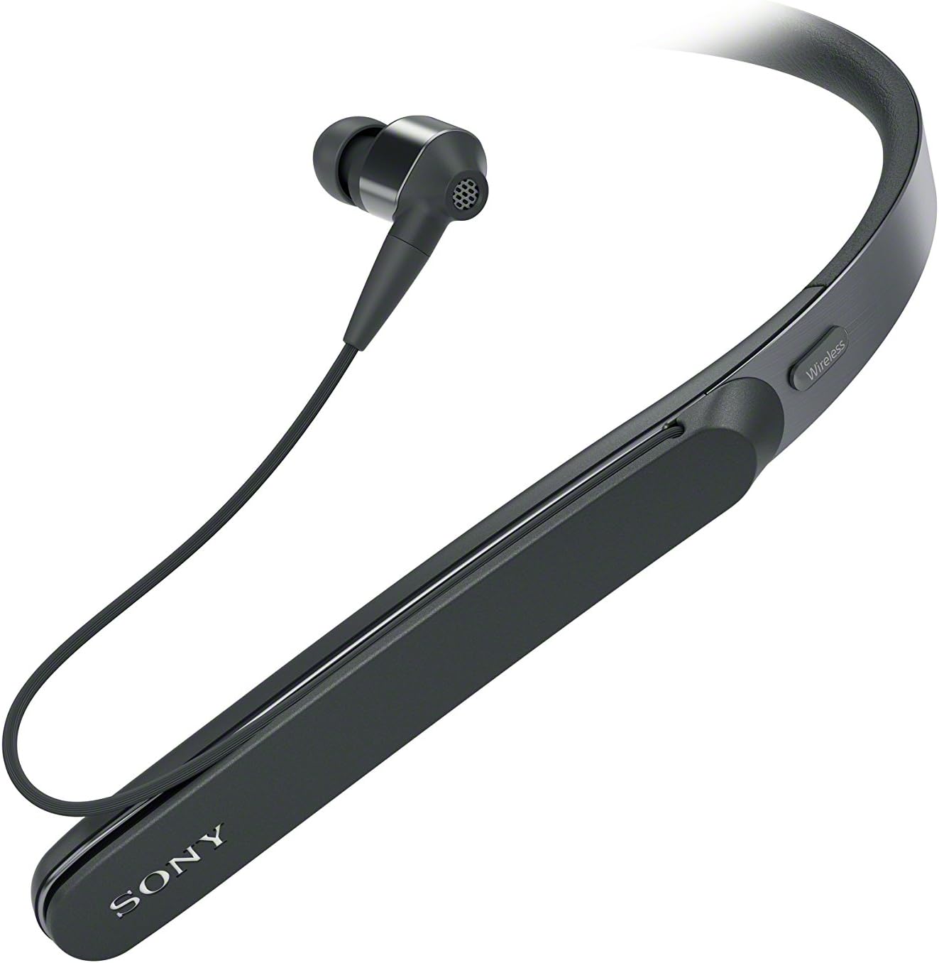 Sony 1000X Premium Wireless Noise Cancelling Behind-the-Neck Headphones - Black (Renewed)