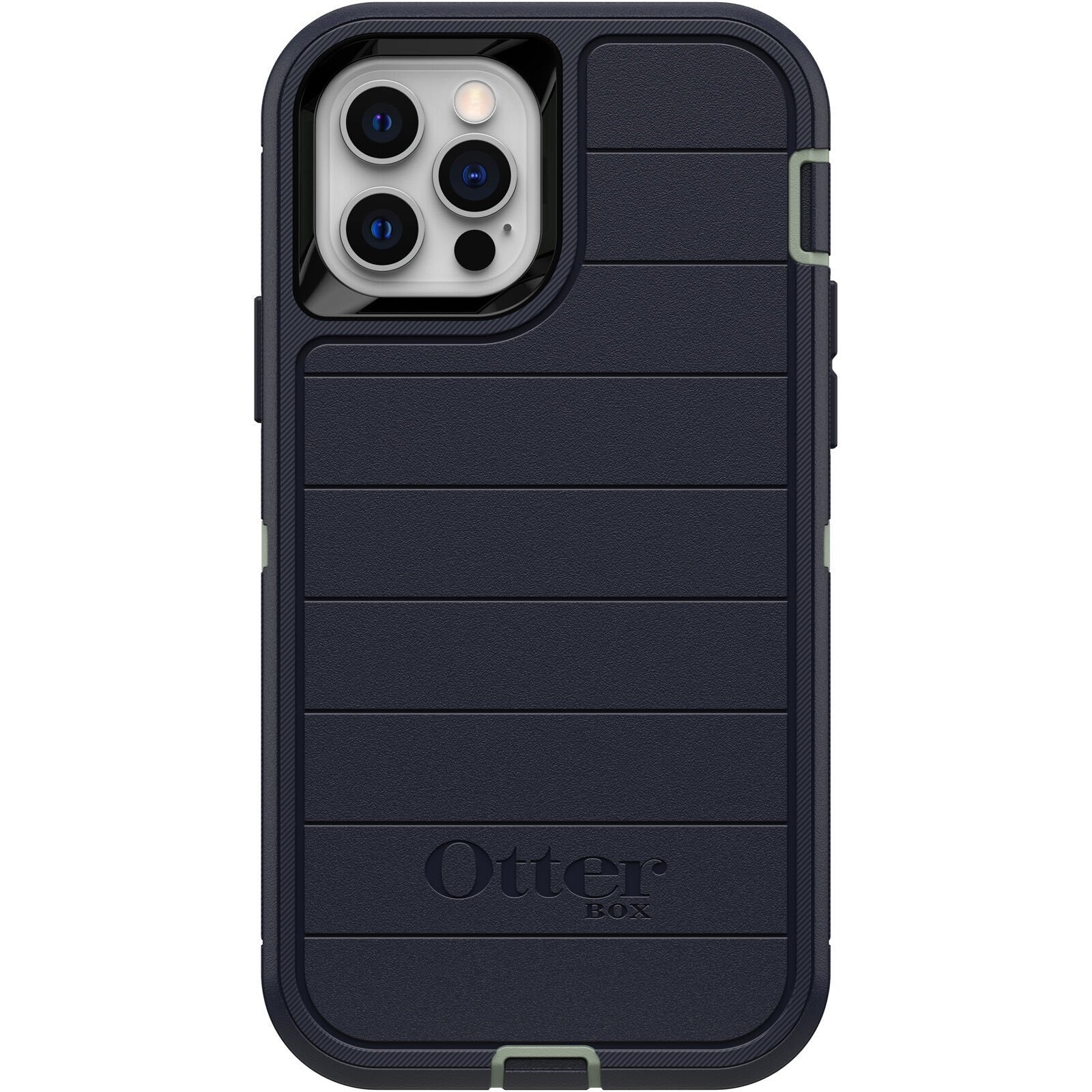 OtterBox DEFENDER SERIES Case &amp; Holster for Apple iPhone 12/12 Pro - Varsity Blues (Certified Refurbished)