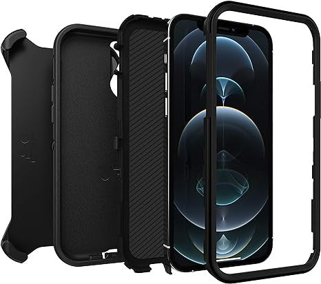 OtterBox DEFENDER SERIES case for iPhone 12 Pro - Black (77-65401) - Refurbished