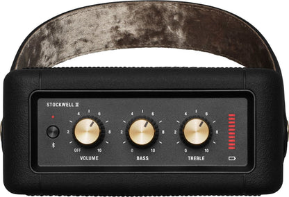 Marshall Stockwell II Portable Bluetooth Speaker - Black &amp; Brass (Certified Refurbished)