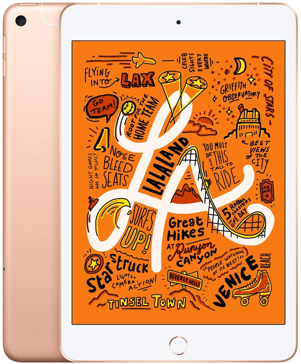 Apple iPad Mini 5 (2019)(7.9) - 256GB, Unlocked All Carriers - Gold (Refurbished)