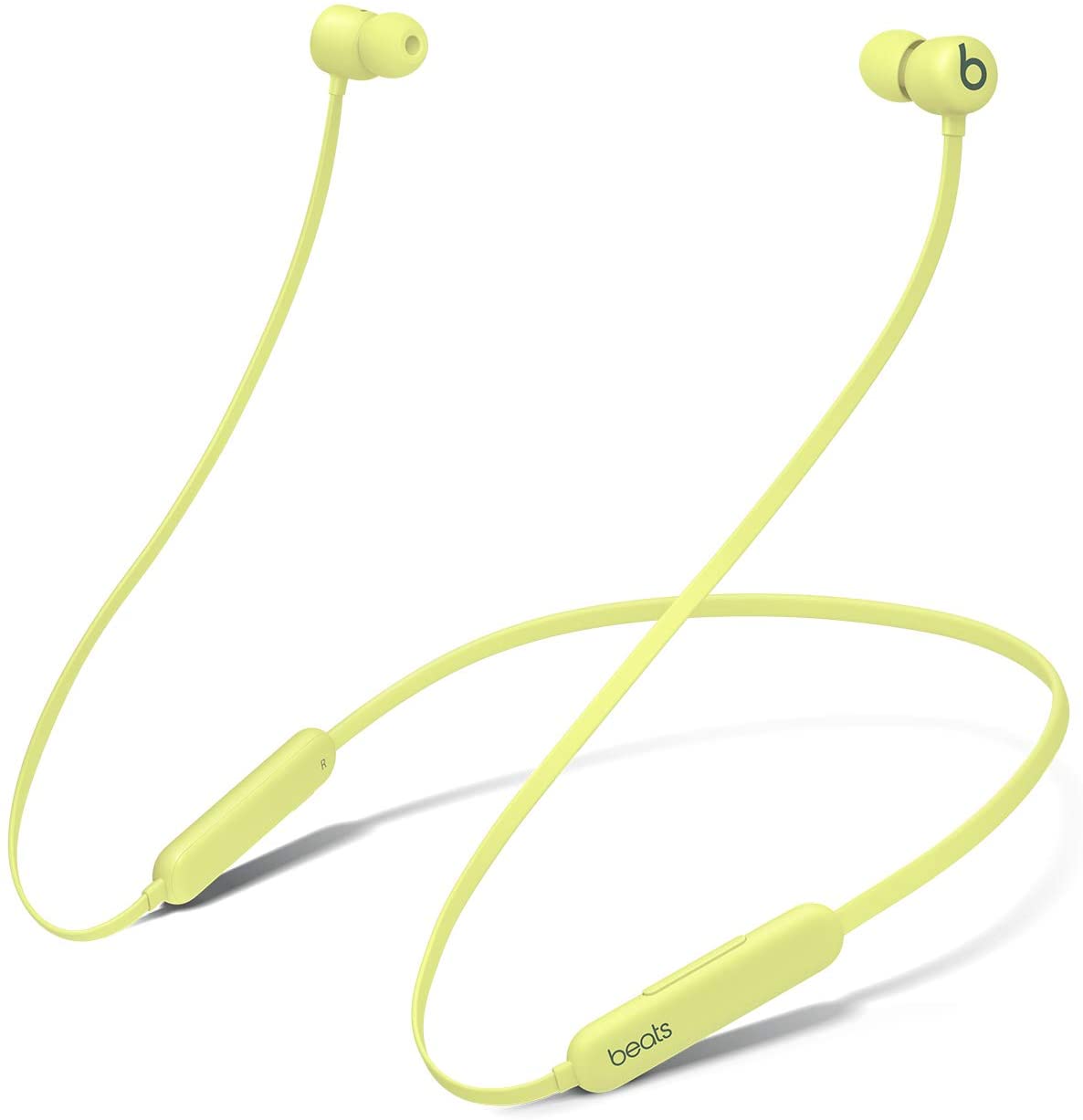 Beats Flex Wireless Portable Bluetooth Earbuds Built-in Microphone - Yuzu Yellow (Certified Refurbished)