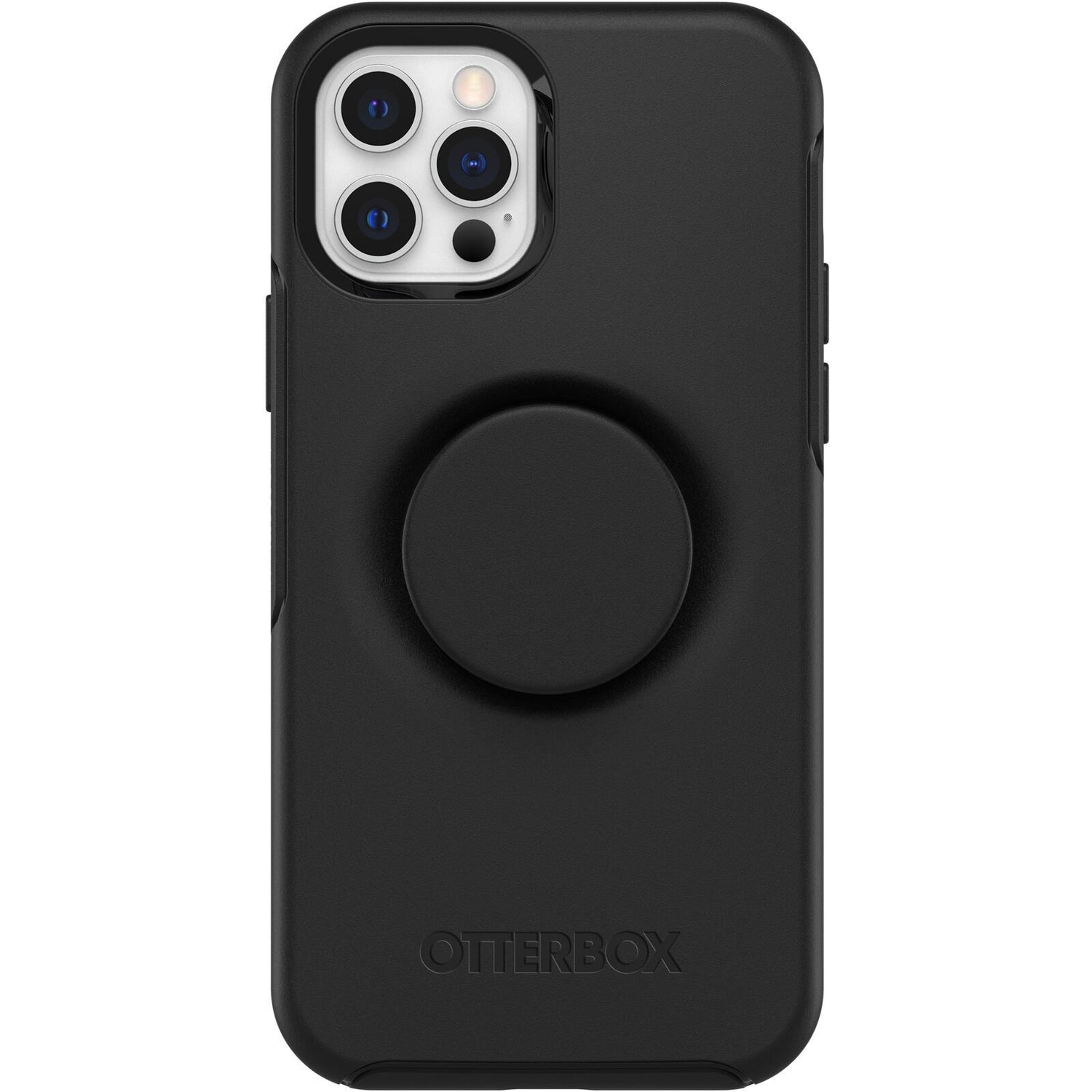 OtterBox Otter+Pop SYMMETRY SERIES Case for Apple iPhone 12/12 Pro - Black (Certified Refurbished)