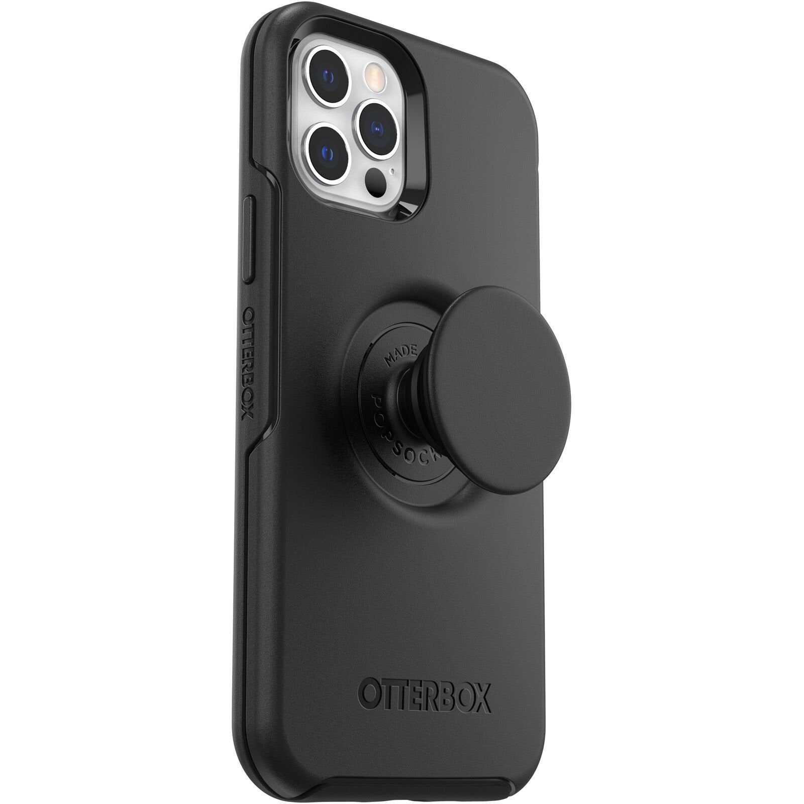 OtterBox Otter+Pop SYMMETRY SERIES Case for Apple iPhone 12/12 Pro - Black (Certified Refurbished)