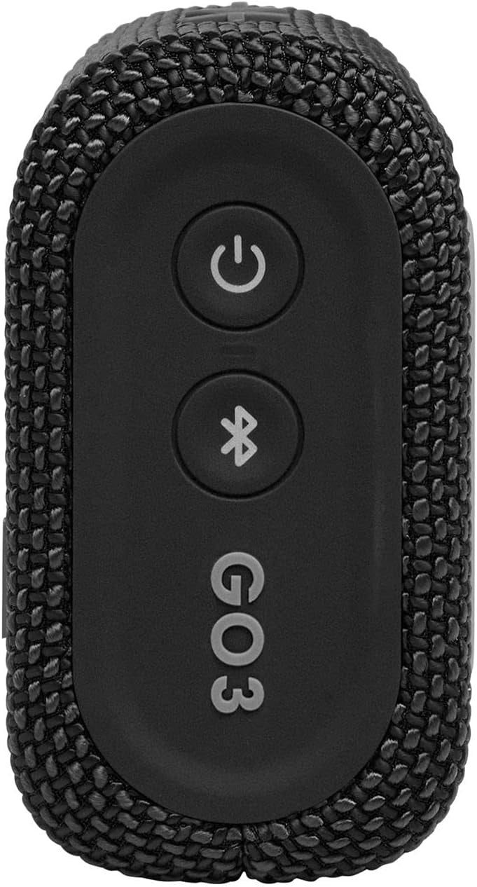 JBL GO3 Portable Waterproof Wireless Speaker - Black (Refurbished)