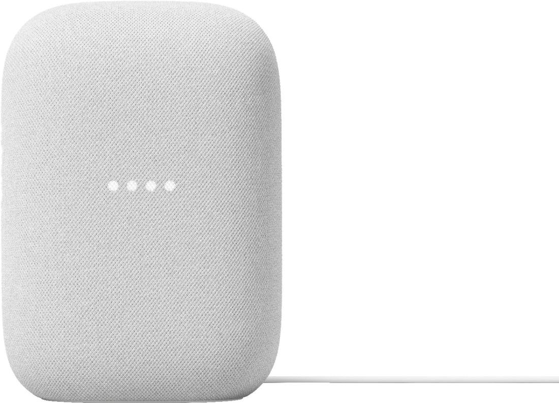 Google Nest Audio Smart Speaker with Google Assistant - Chalk (Certified Refurbished)
