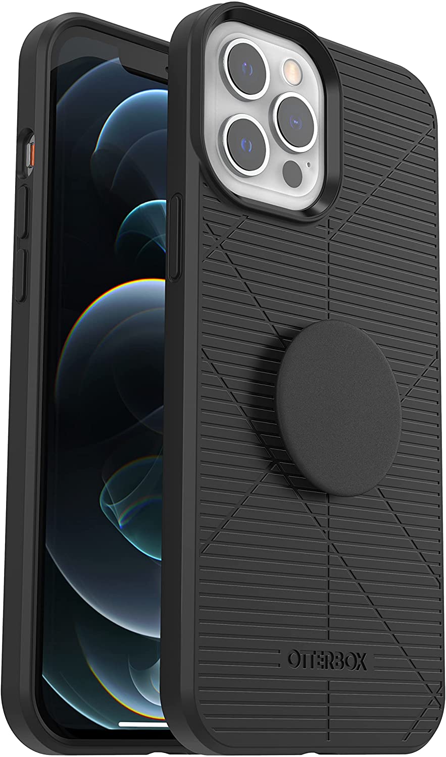 OtterBox Otter+Pop REFLEX SERIES Case for Apple iPhone 12/12 Pro - Black (Certified Refurbished)