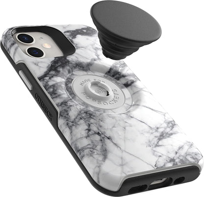 OtterBox + POP Case for Apple iPhone 12 Mini - White Marble (Certified Refurbished)
