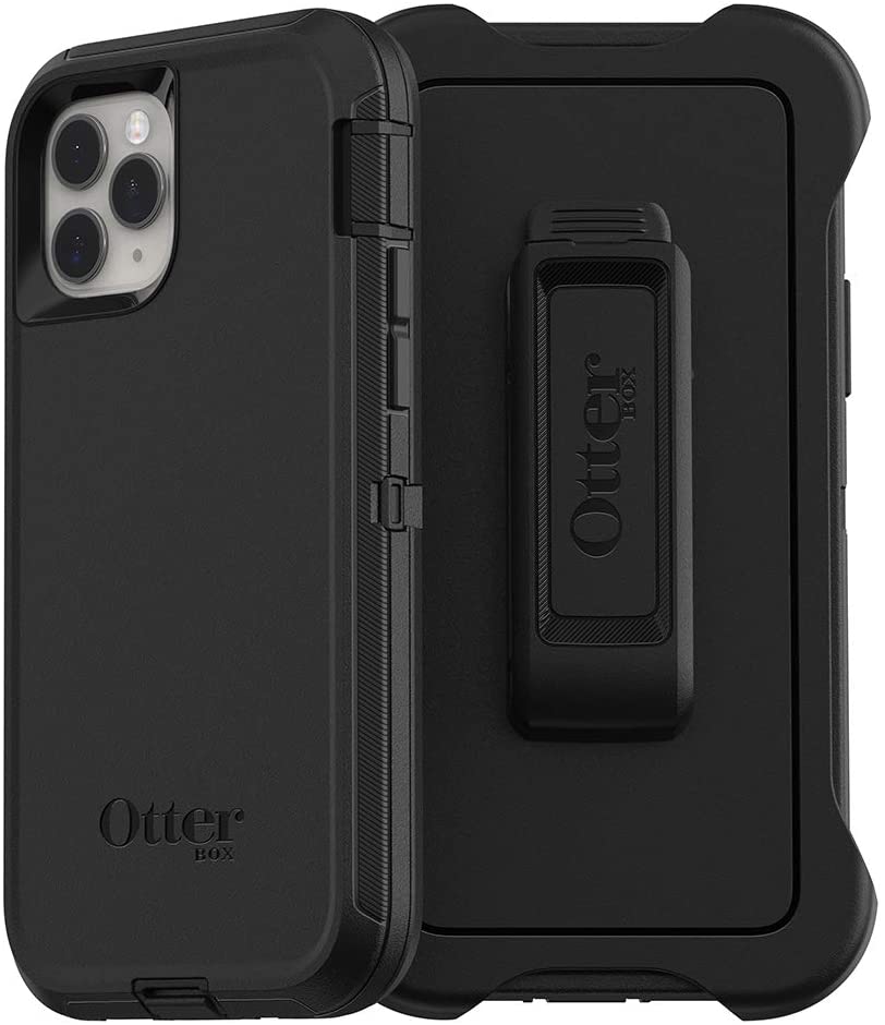 OtterBox DEFENDER SERIES Case &amp; Holster for Apple iPhone 11 Pro - Black (Certified Refurbished)