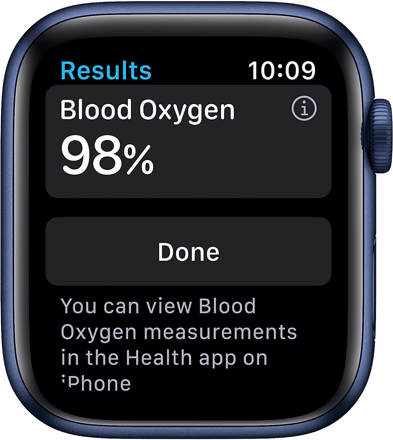 Apple Watch Series 6 GPS w/ 44MM Blue Aluminum Case & Deep Navy Sport Band (Pre-Owned)