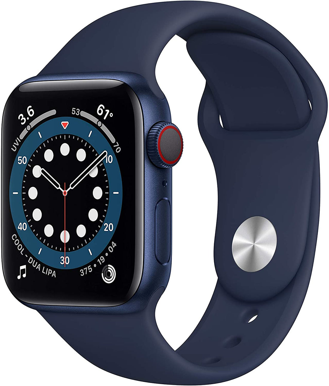 Apple Watch Series 6 GPS + LTE w/40MM - Blue Aluminum Case &amp; Deep Navy Sport Band (Certified Refurbished)