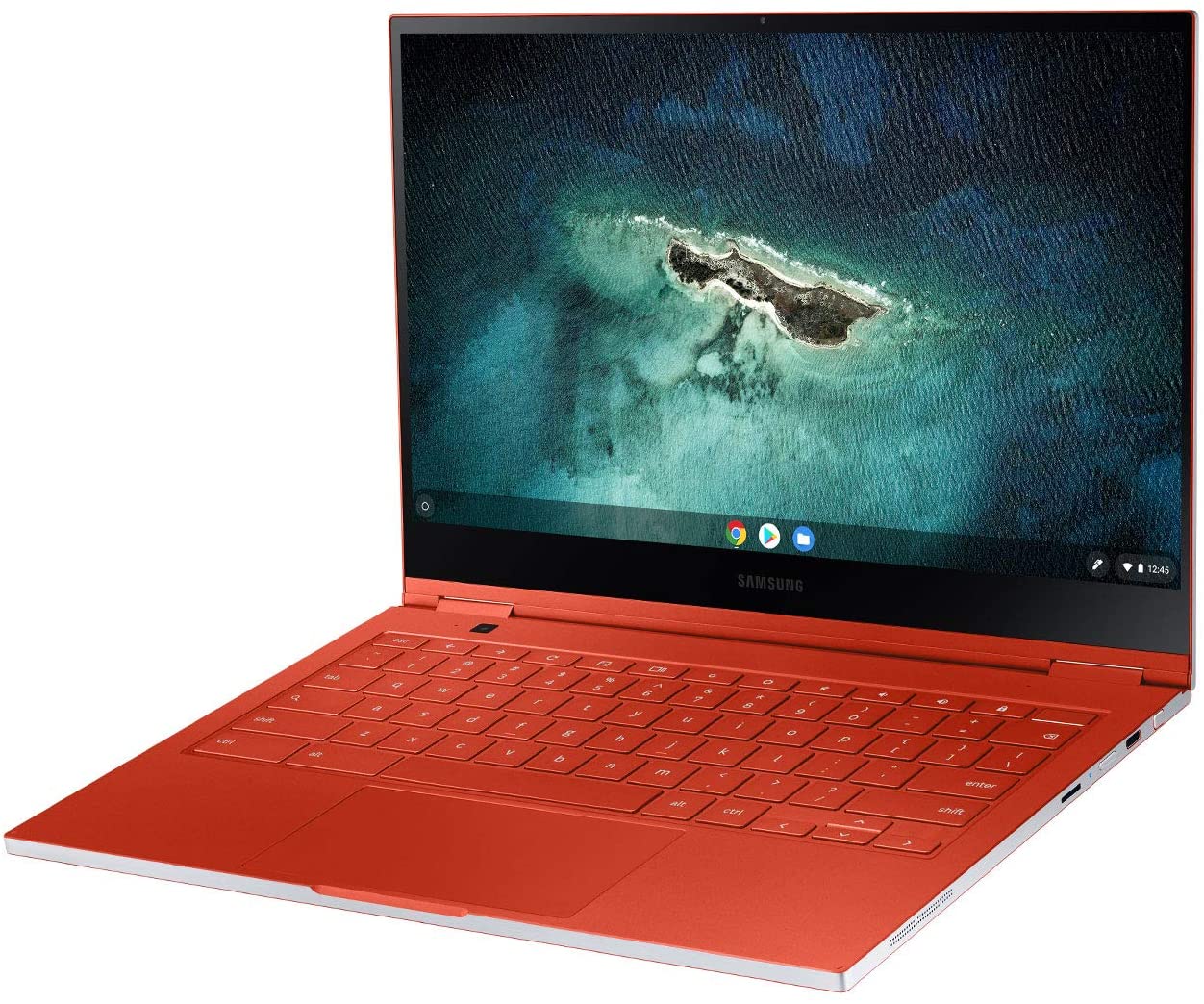 Samsung Galaxy 13.3" 4K Ultra HD Chromebook, 256GB, Intel Core i5 - Fiesta Red (Renewed)