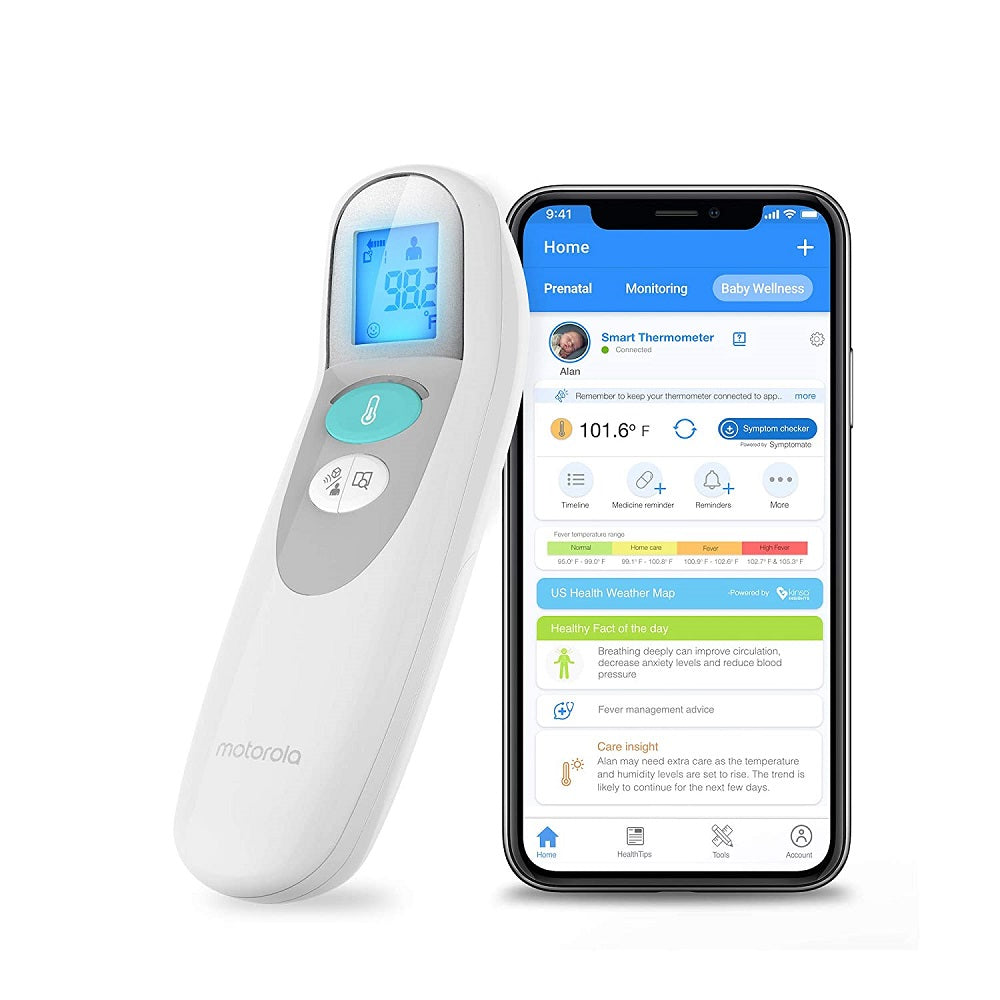 Motorola Care+ 3-in-1 Smart Thermometer - White (Certified Refurbished)