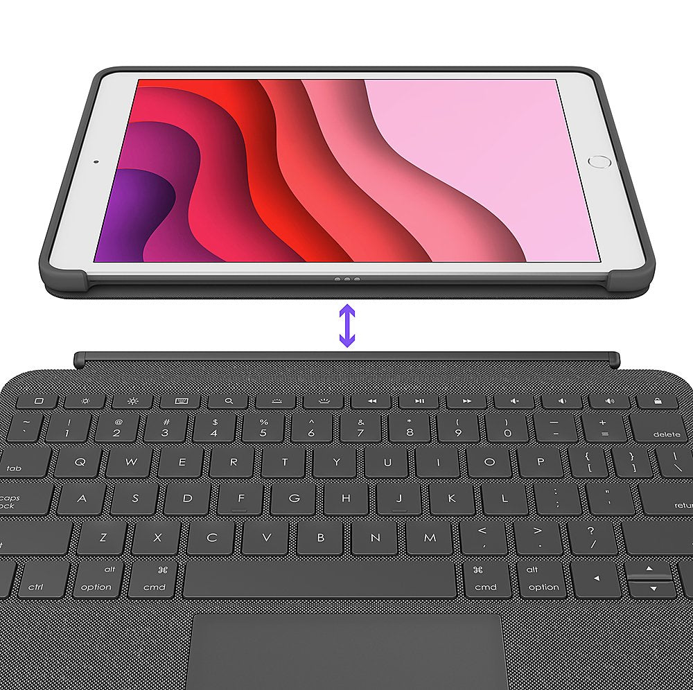 Logitech Combo Touch Keyboard Folio Case for iPad 10.2&quot; 7th/8th/9th Gen Graphite (Certified Refurbished)