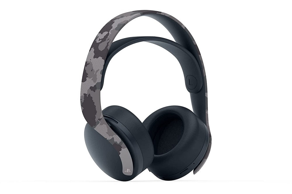 PlayStation Pulse 3D Wireless Headset for PS5, PS4, and PC - Gray Camouflage